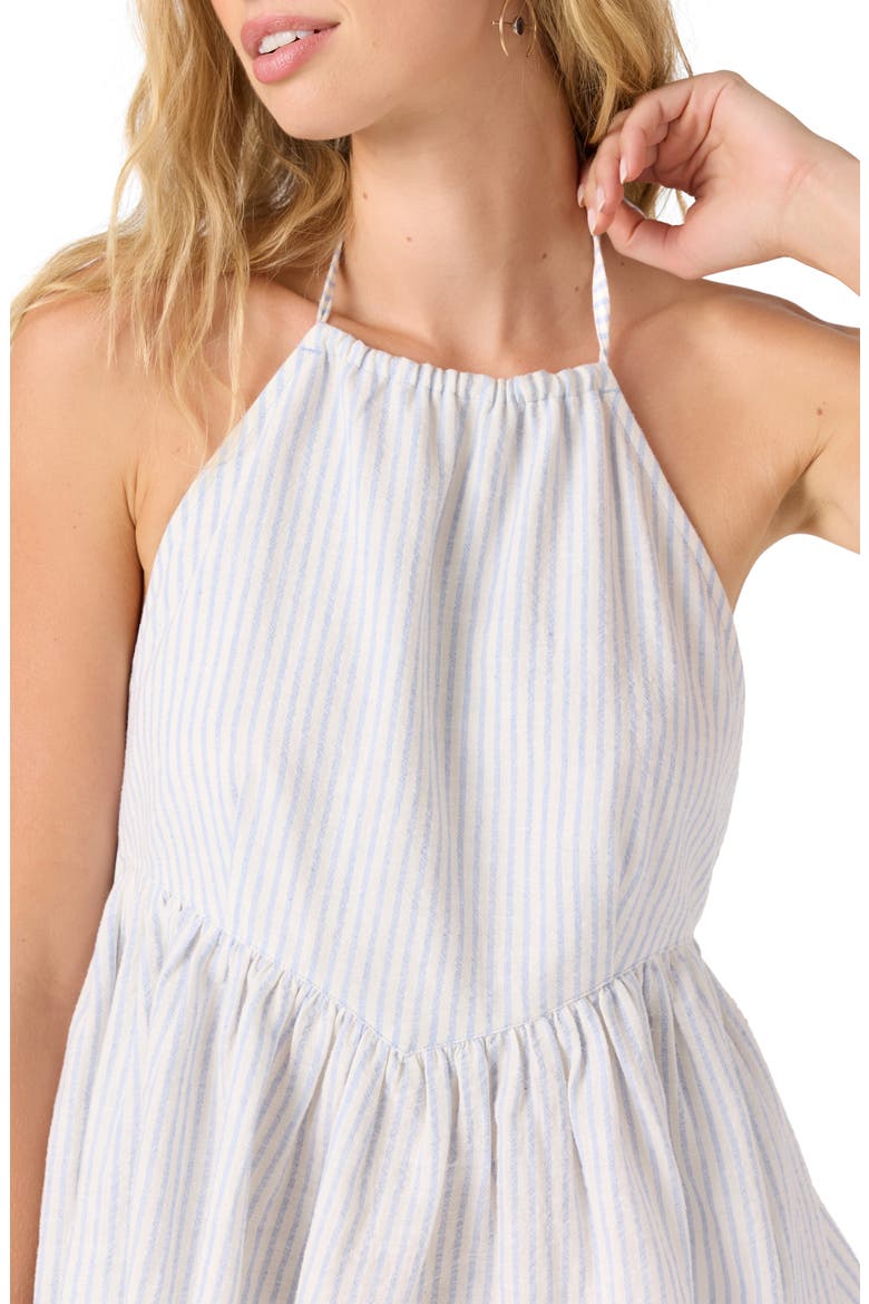 Jaycee Stripe Halter Top, Alternate, color, HYDRANGEA