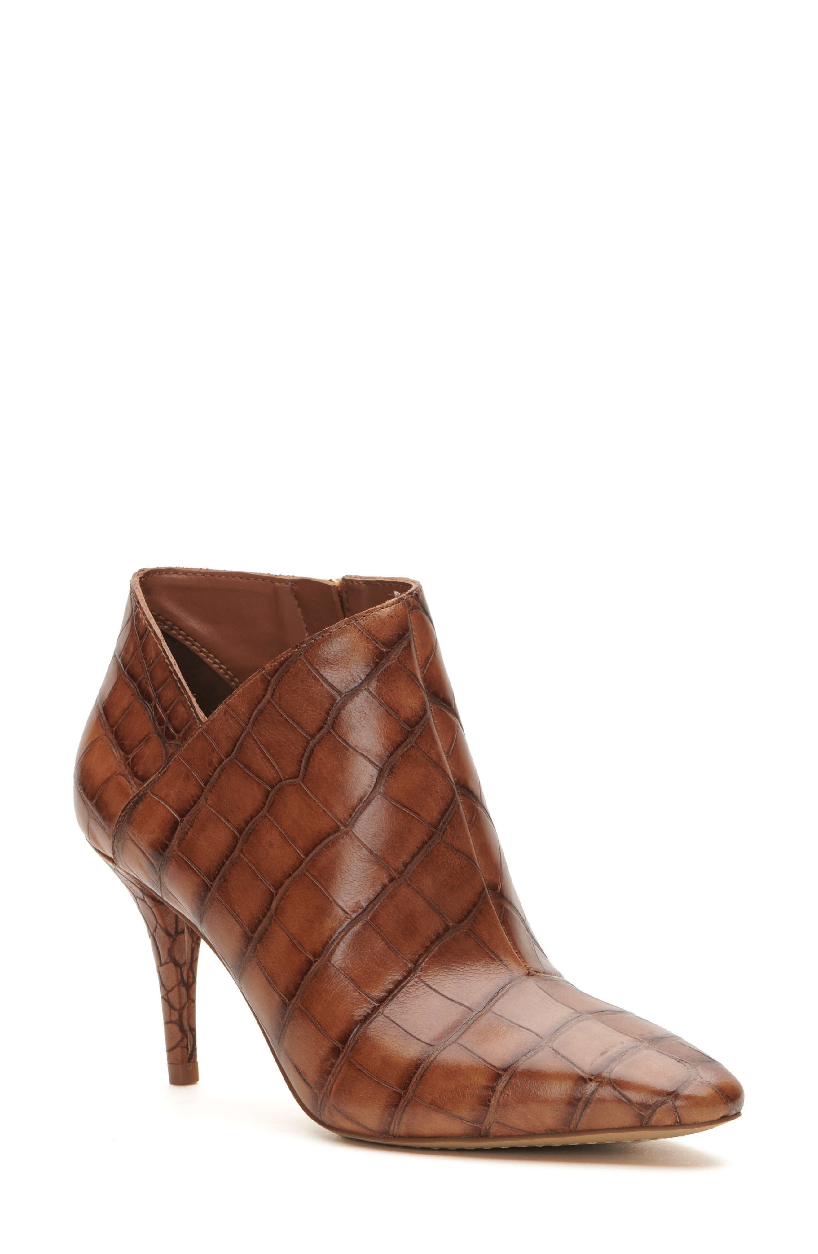Vince Camuto Avelinsa 4 Croc Embossed Bootie, Main, color, 