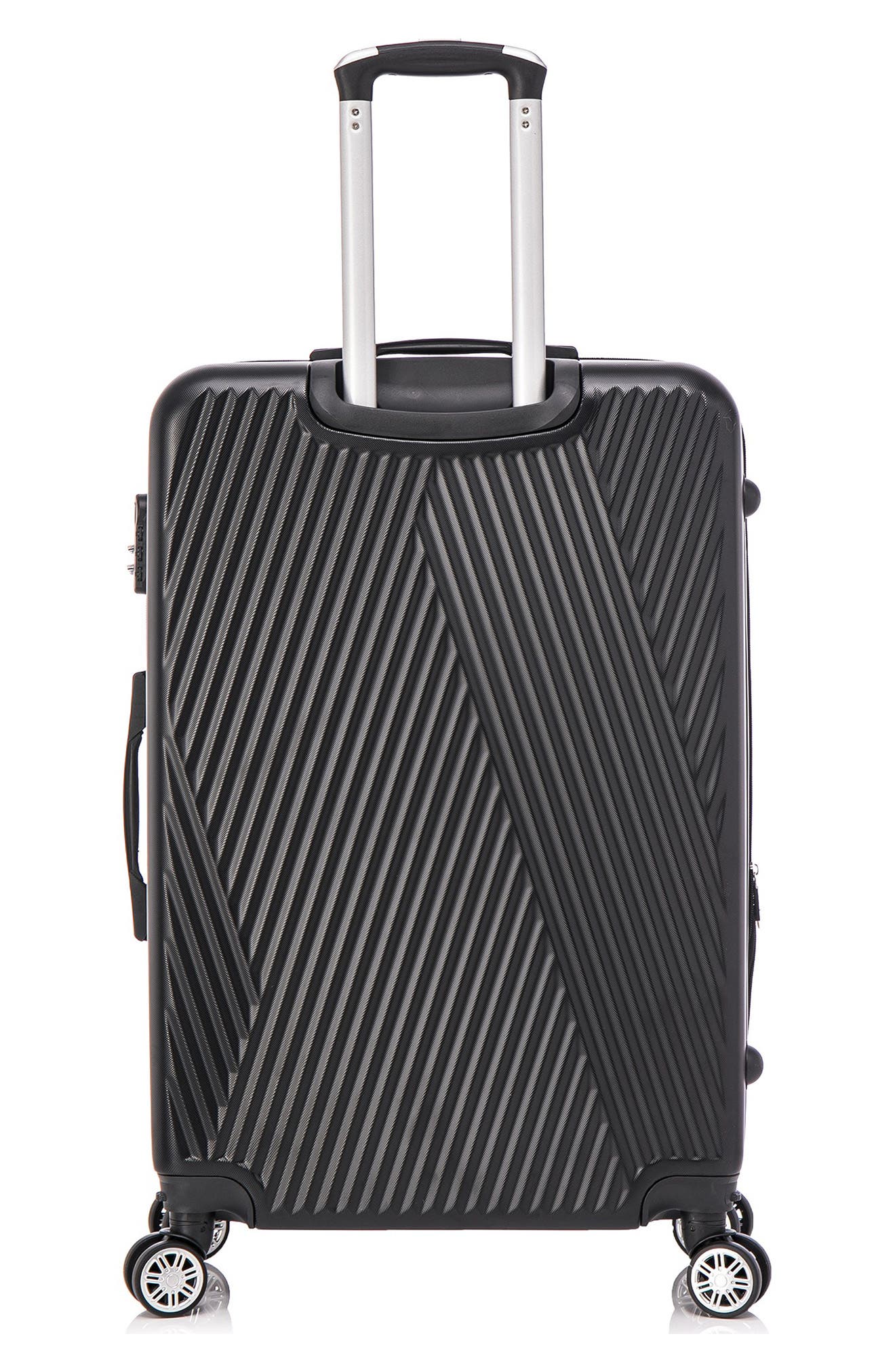 TUCCI Colpi Hardshell 3-Piece Spinner Luggage Set, Alternate, color, Black