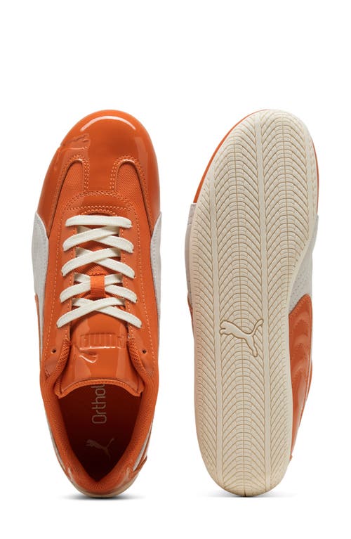 Puma Speedcat Patent Sneaker In Orange