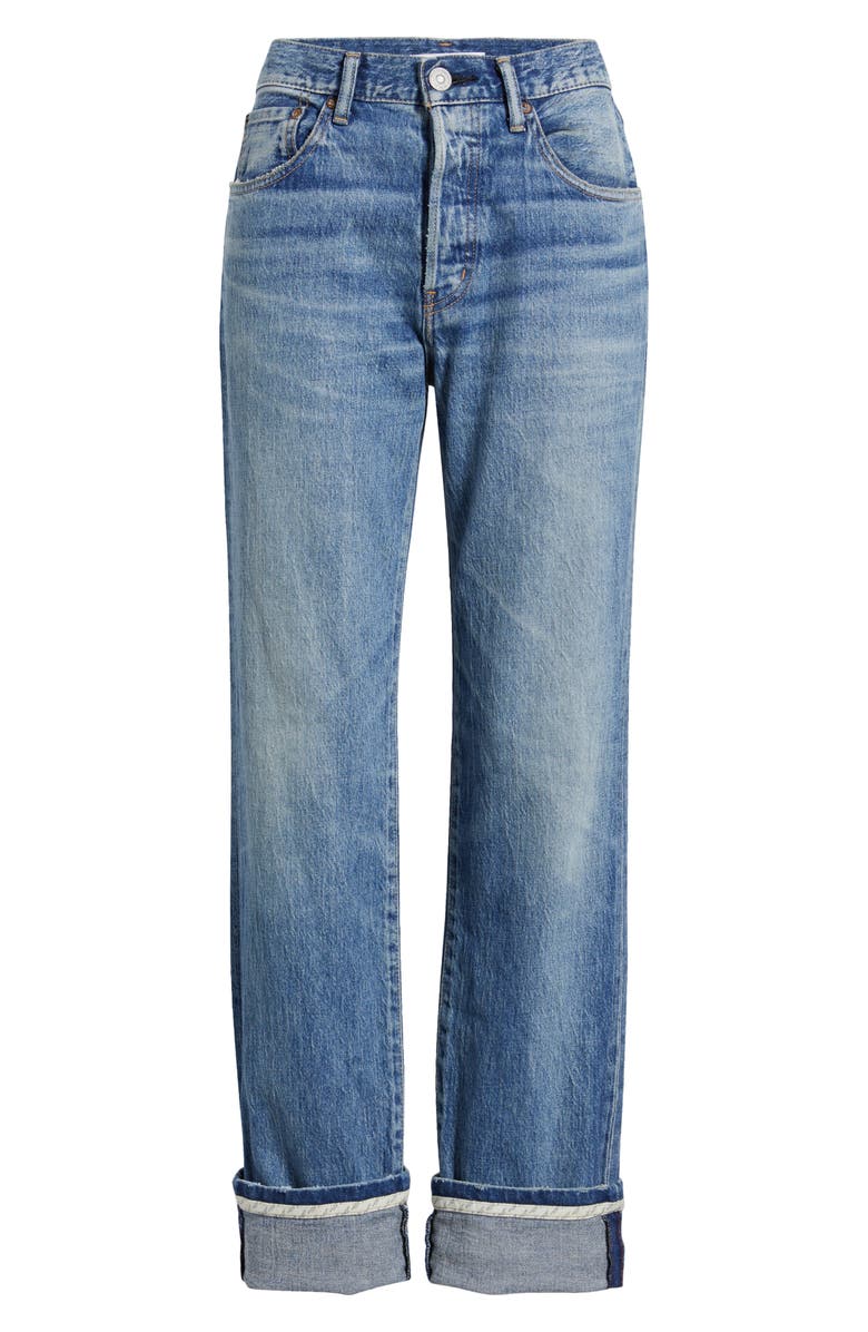 MOUSSY VINTAGE Amityville High Waist Straight Leg Jeans, Alternate, color, Light Blue