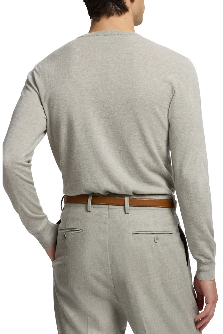 Fine Gauge Cashmere Sweater, Alternate, color, GREY HEATHER