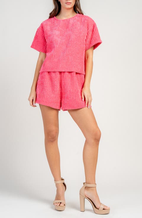 Boxy Oversized Corduroy T-shirt