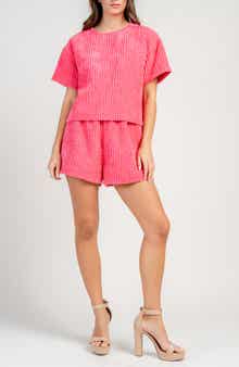 Boxy Oversized Corduroy T-shirt