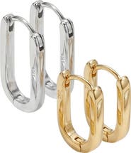 ARGENTO VIVO Oblong Set of 2 Earrings