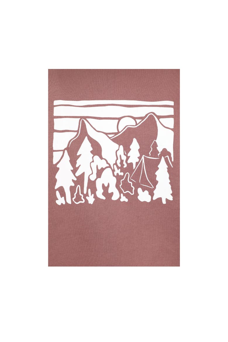 Mountain Button Hoodie, Alternate, color, Light Brown