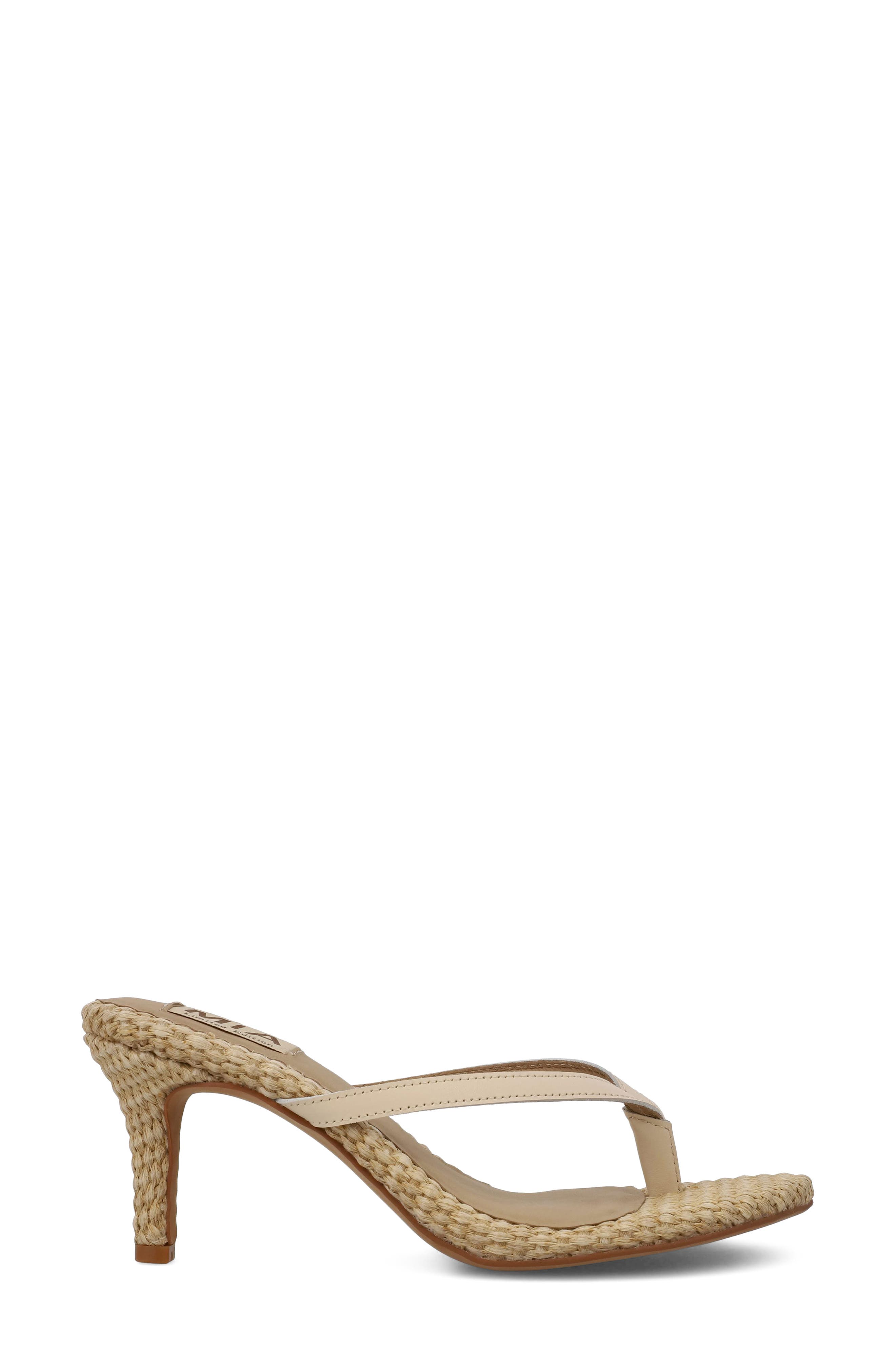 MIA Zania Sandal, Alternate, color, Bone Leath