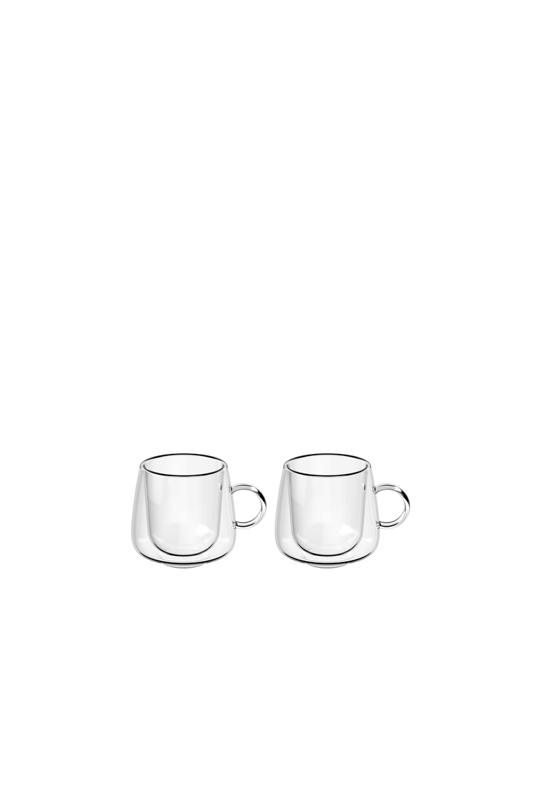 Artesano Hot & Cold Beverage Espresso Glass with Handle Pair, Main, color, no color