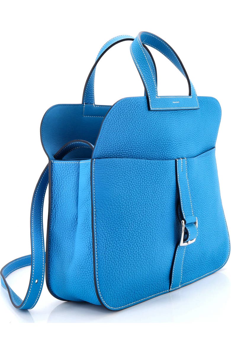 Pre-Owned Hermes Halzan Bag Clemence 31, Alternate, color, Bleu Zanzibar