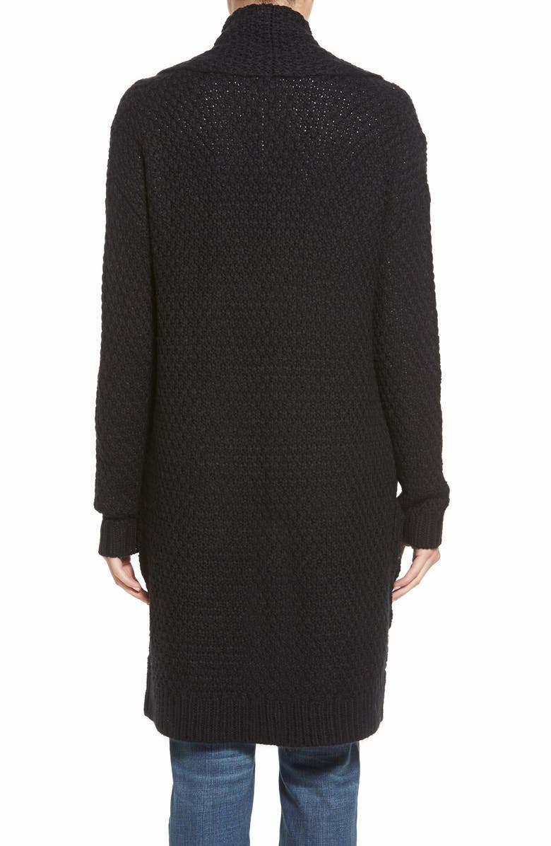 Hinge Marled Long Open Front Cardigan, Alternate, color, 