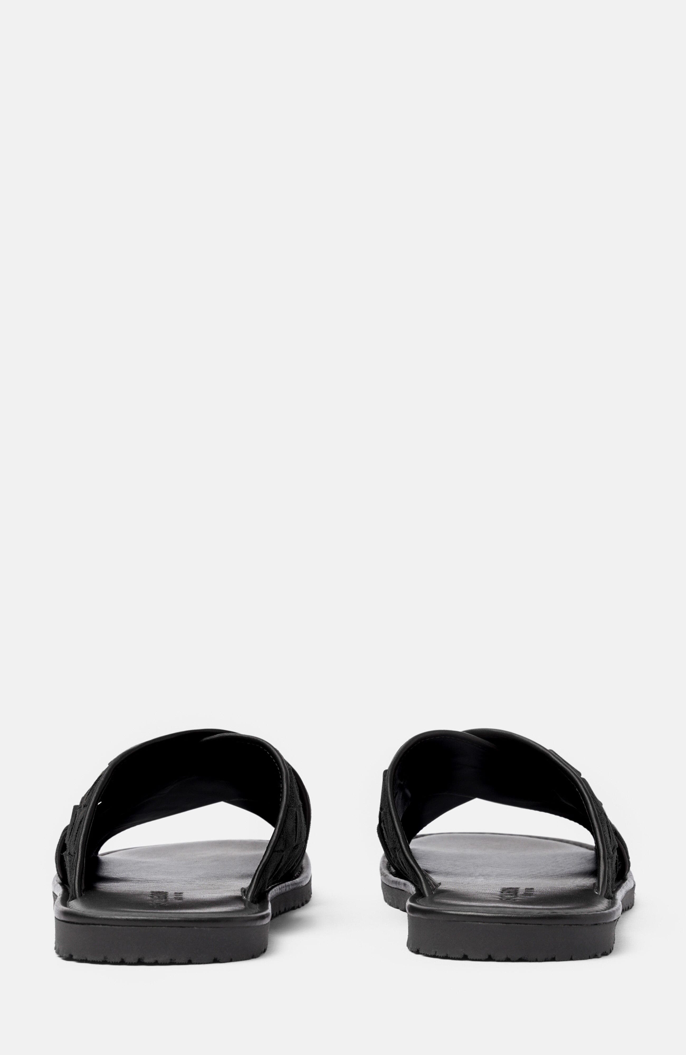 Ettore Sandals, Alternate, color, Black - Suede