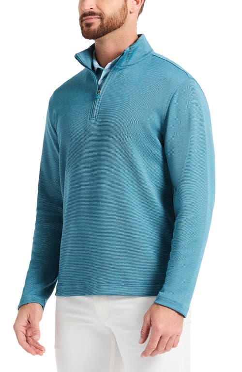 Robert Graham Troland Quarter Zip Sweater In Blue