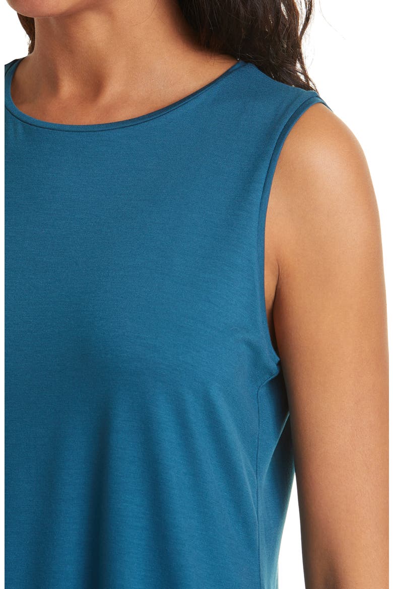 Crewneck Long Tank, Alternate, color, BLUE SPRUCE
