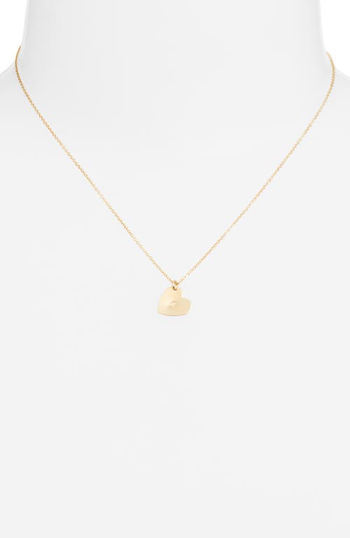 Set & Stones Sophia Initial Heart Pendant Necklace In Gold/o