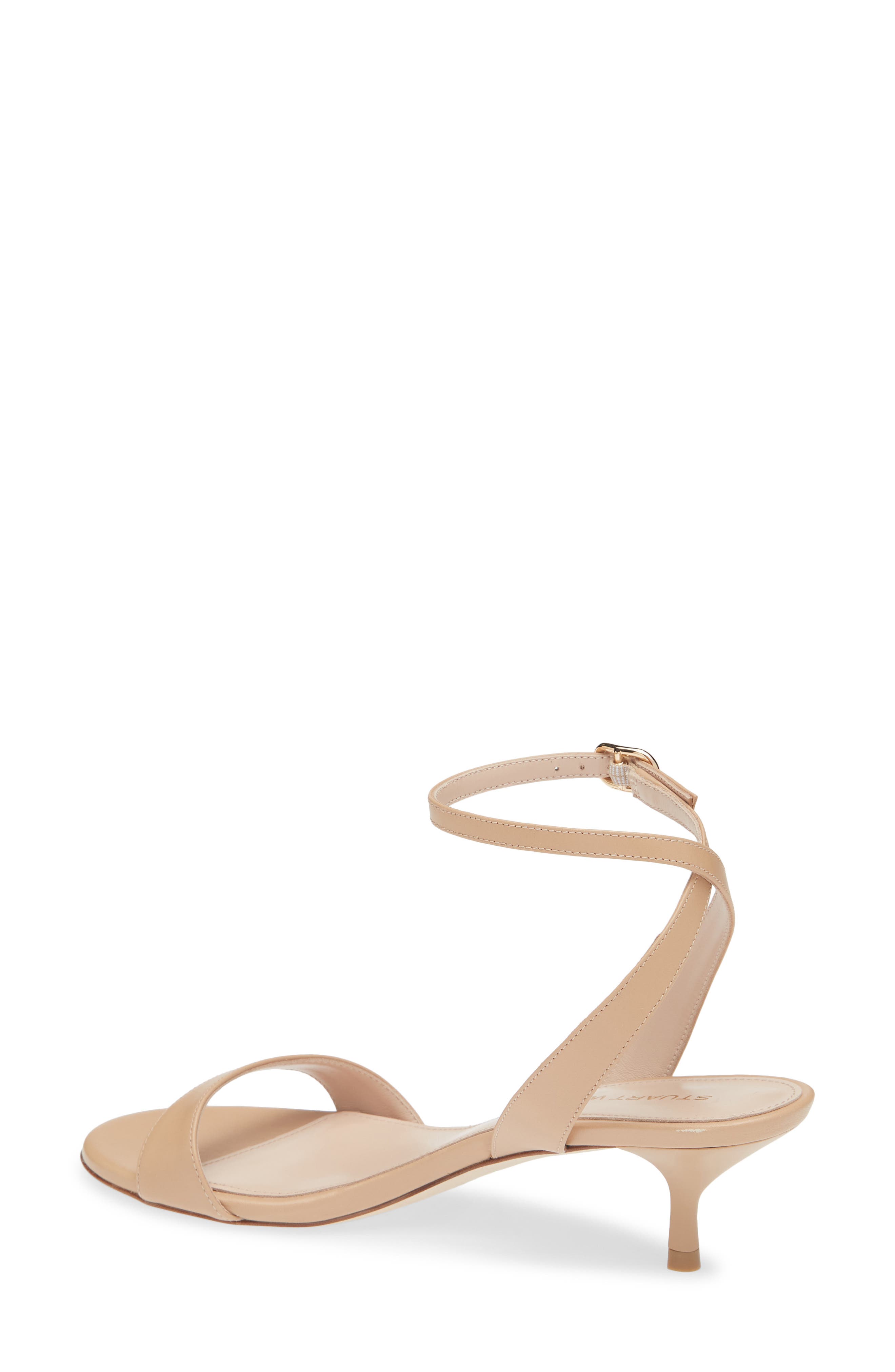 Stuart Weitzman Kellie Ankle Strap Sandal, Alternate, color, Adobe