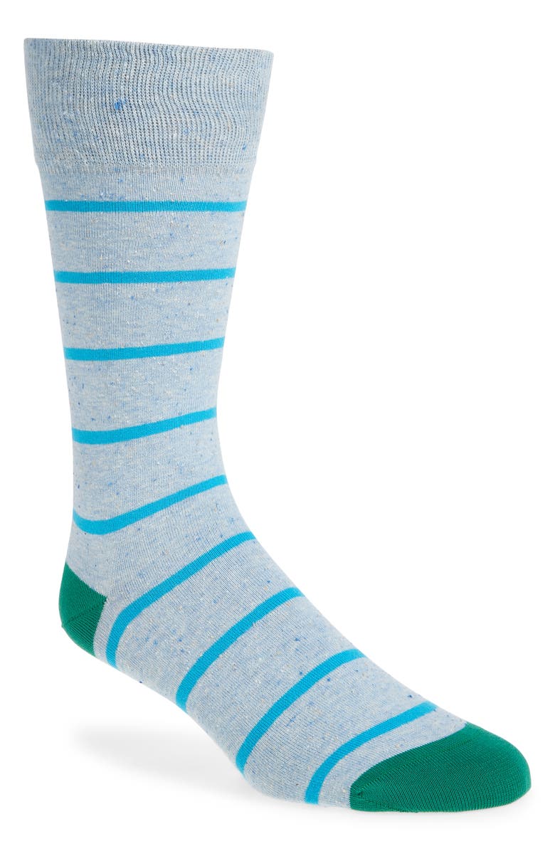 Paul Smith Fiodor Stripe Cotton Blend Dress Socks, Main, color, 
