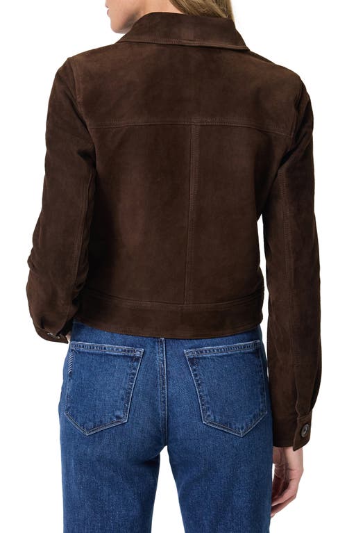 Paige Feyd Suede Jacket In Brown