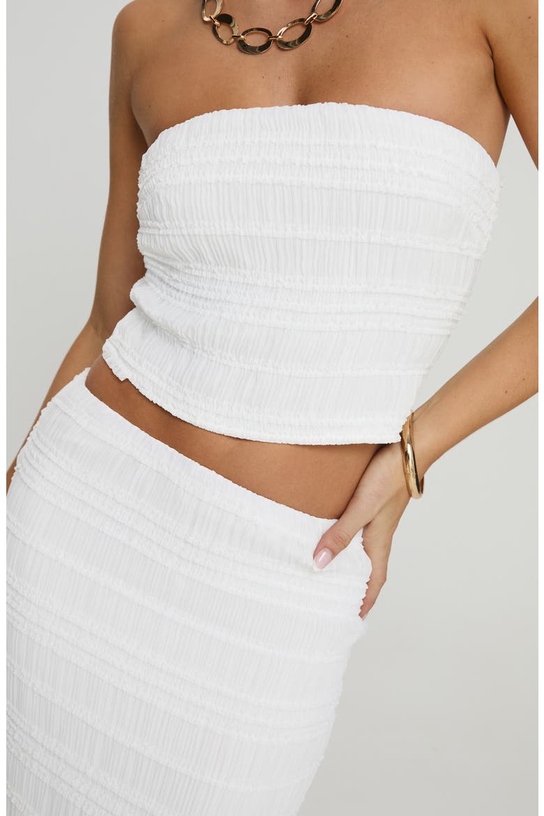 Orzo Strapless Crop Top & Maxi Skirt Set, Alternate, color, LIGHT BEIGE
