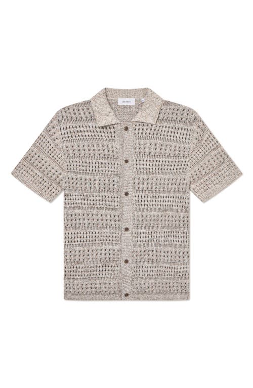 Les Deux Elvin Structure Knitted Shirt In Neutral
