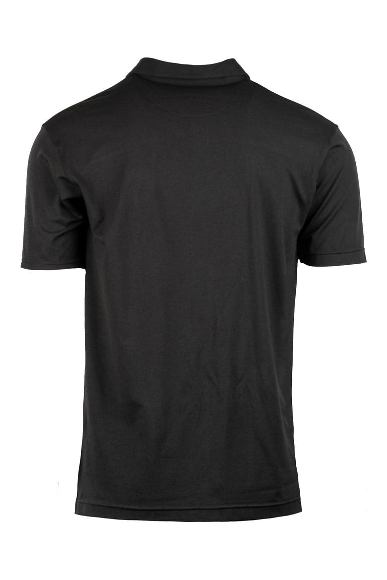 Soft Jersey Polo, Alternate, color, HEATHER BLACK