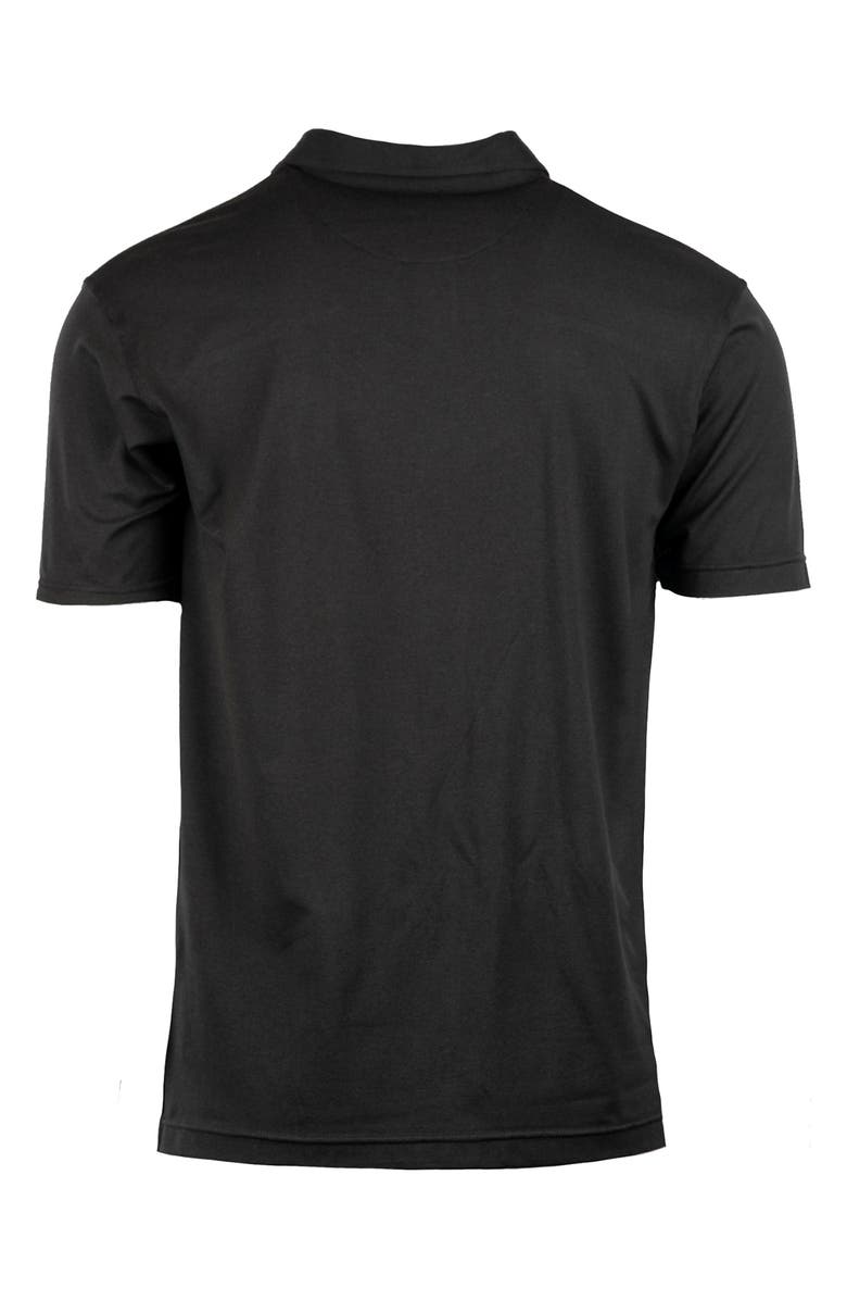 BURNSIDE Soft Jersey Polo, Alternate, color, Heather Black