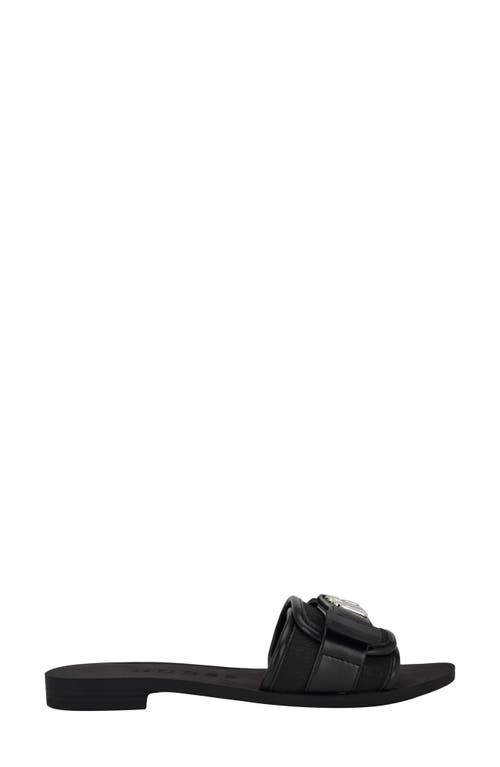 Guess Women's Elyze Quattro G Slip-on Slide Flat Sandals In Black