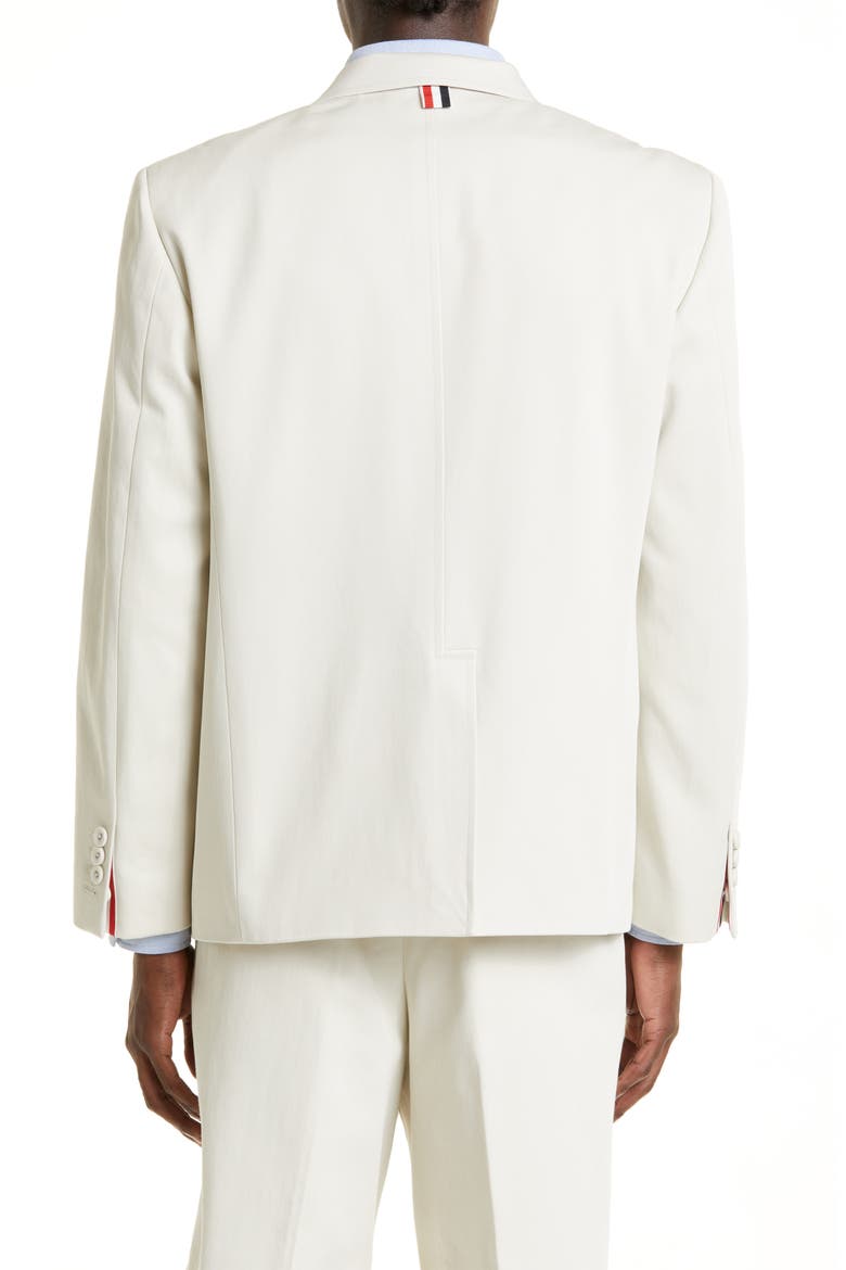 Unconstructed Straight Fit Sport Coat, Alternate, color, NATURAL WHITE