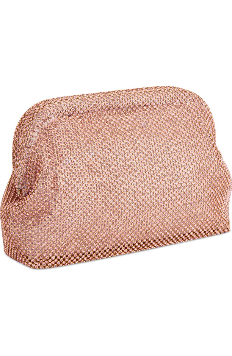 Rafe New York Brooke Diamante Frame Clutch, Alternate, color, Apricot