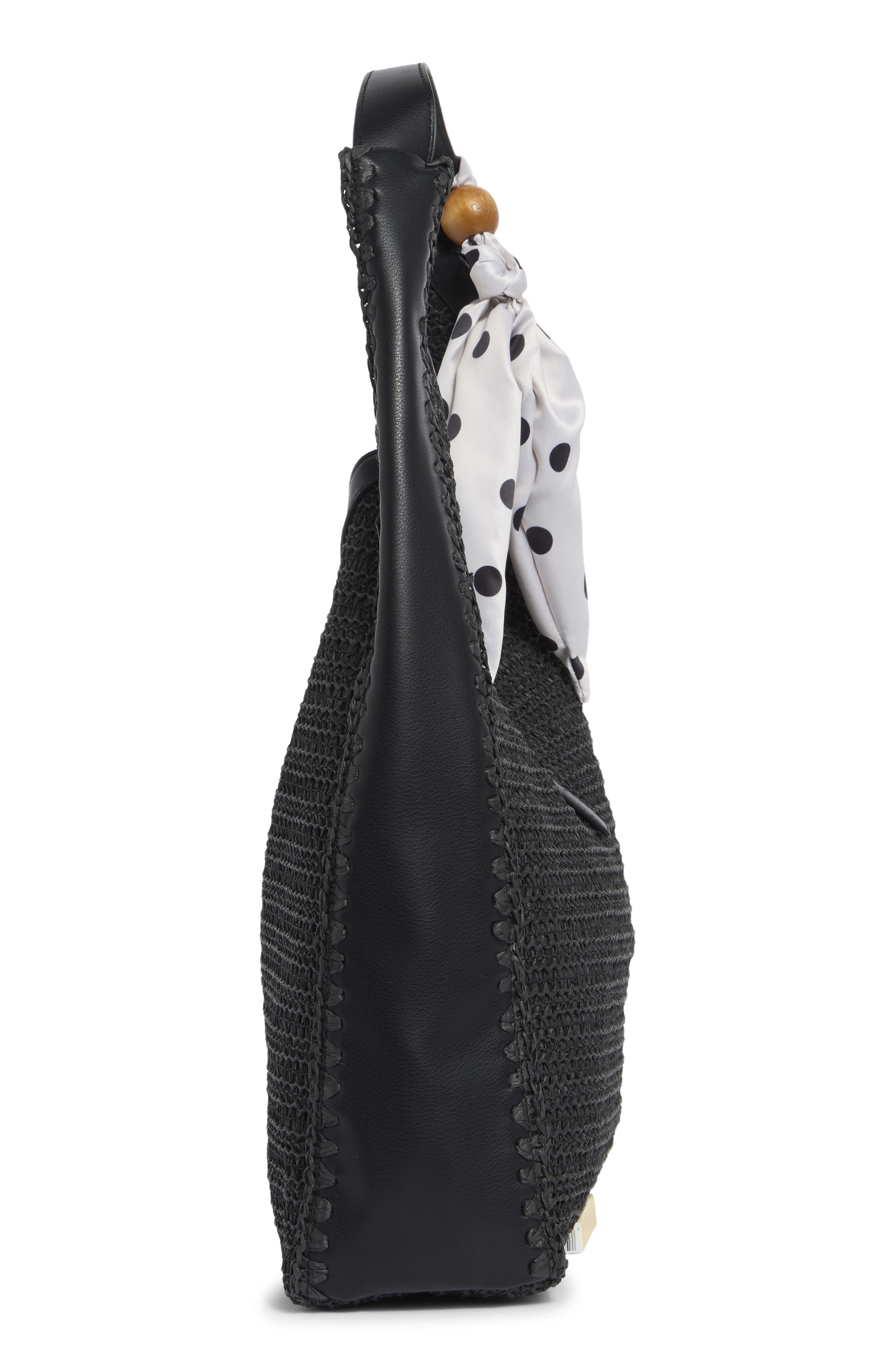 Steve Madden Bfreya Hobo Bag, Alternate, color, Black/ Black