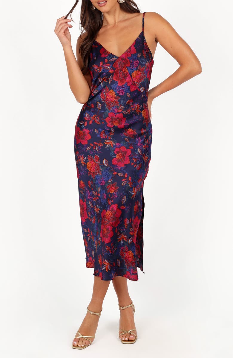 Petal & Pup Lenore Print Midi Slipdress, Main, color,