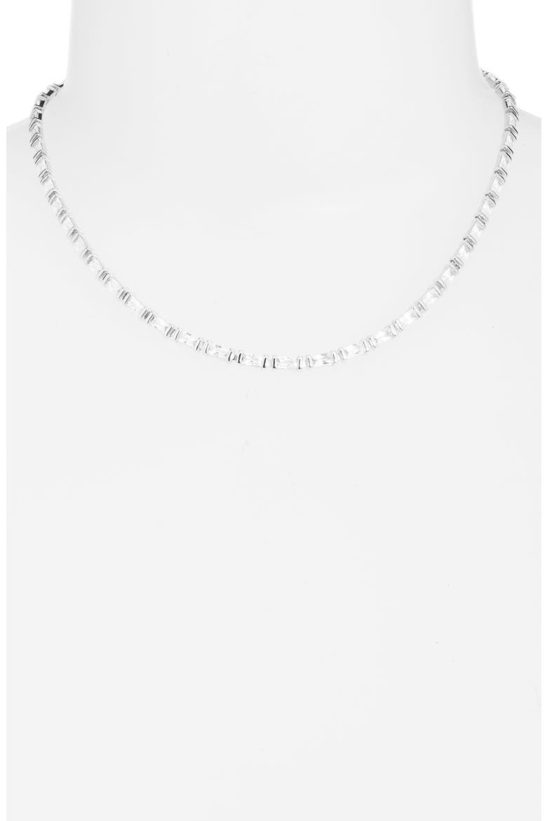Juliette Tennis Necklace, Alternate, color, RHODIUM WHITE CRYSTAL