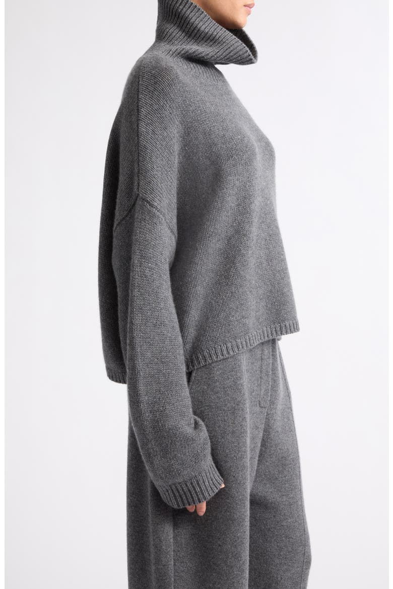 Zerlina Cashmere Turtleneck Sweater, Alternate, color, GRAPHITE