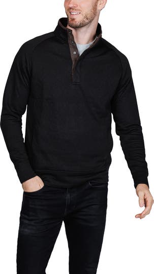 Hidden Snap Front Quilted Pullover