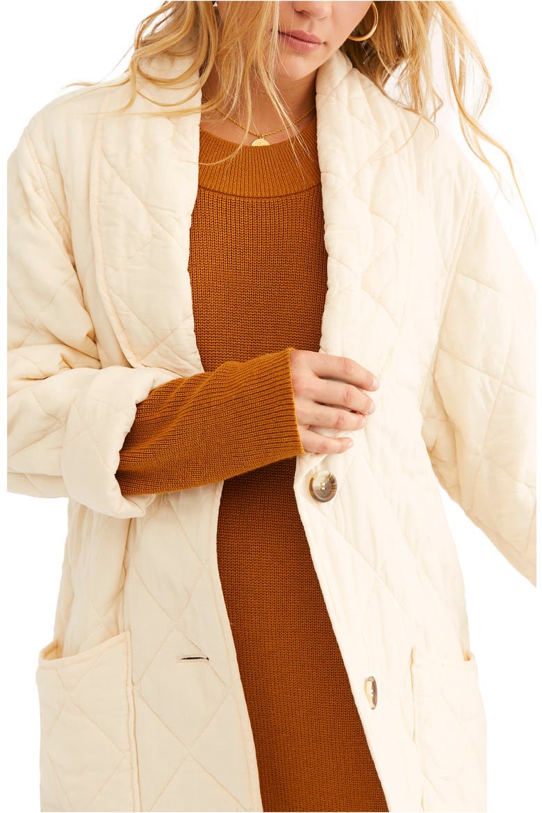 Happy Day Dreamer Quilted Jacket, Alternate, color, ECRU