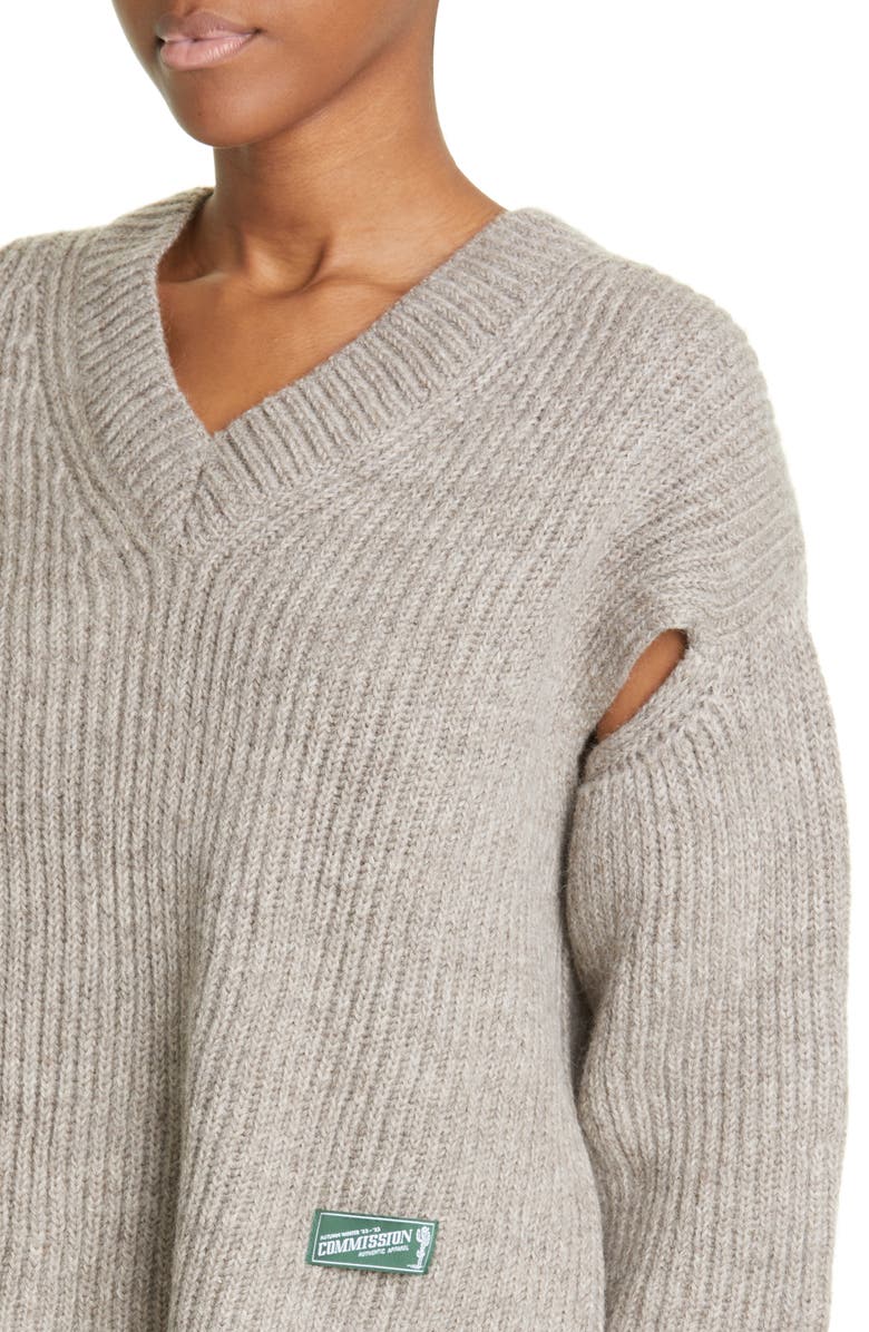 Commission Boiler Gender Inclusive Wool Blend Convertible Sweater, Alternate, color,