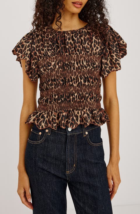 Marcel Smocked Cotton Top