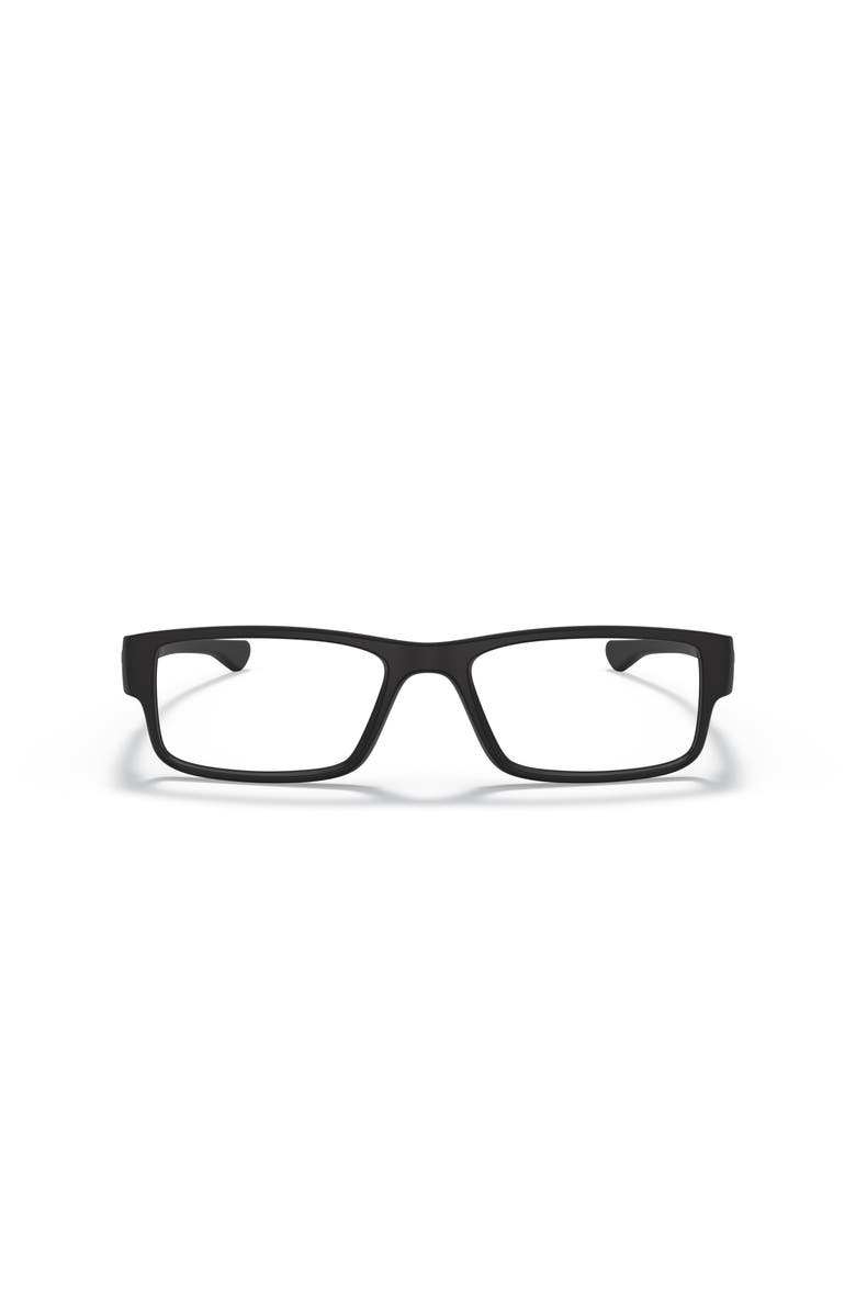 Oakley 51mm Rectangle optical glasses, Alternate, color, Black