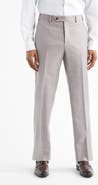 Zanella Devon Flat Front Plaid Wool Dress Pants