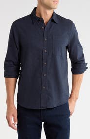 14th & Union Cotton Flannel Button-Up Shirt