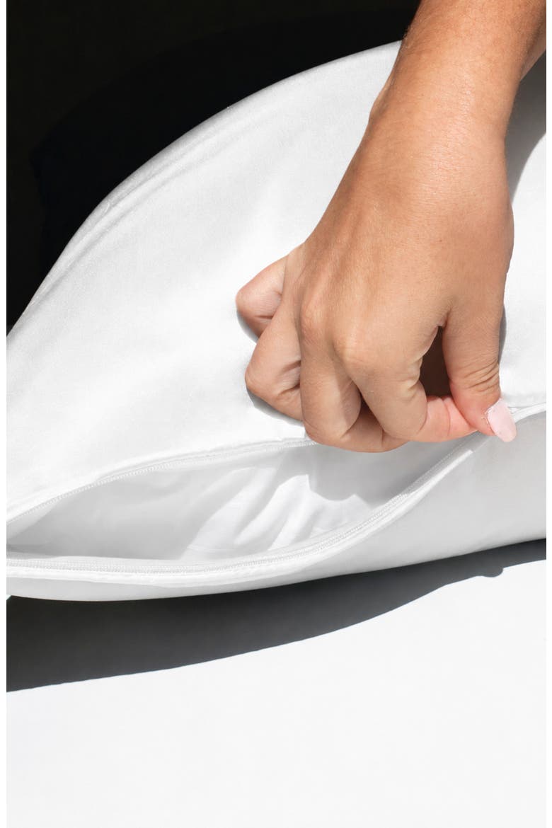 100% Mulberry Silk Pillowcase, Alternate, color, WHITE