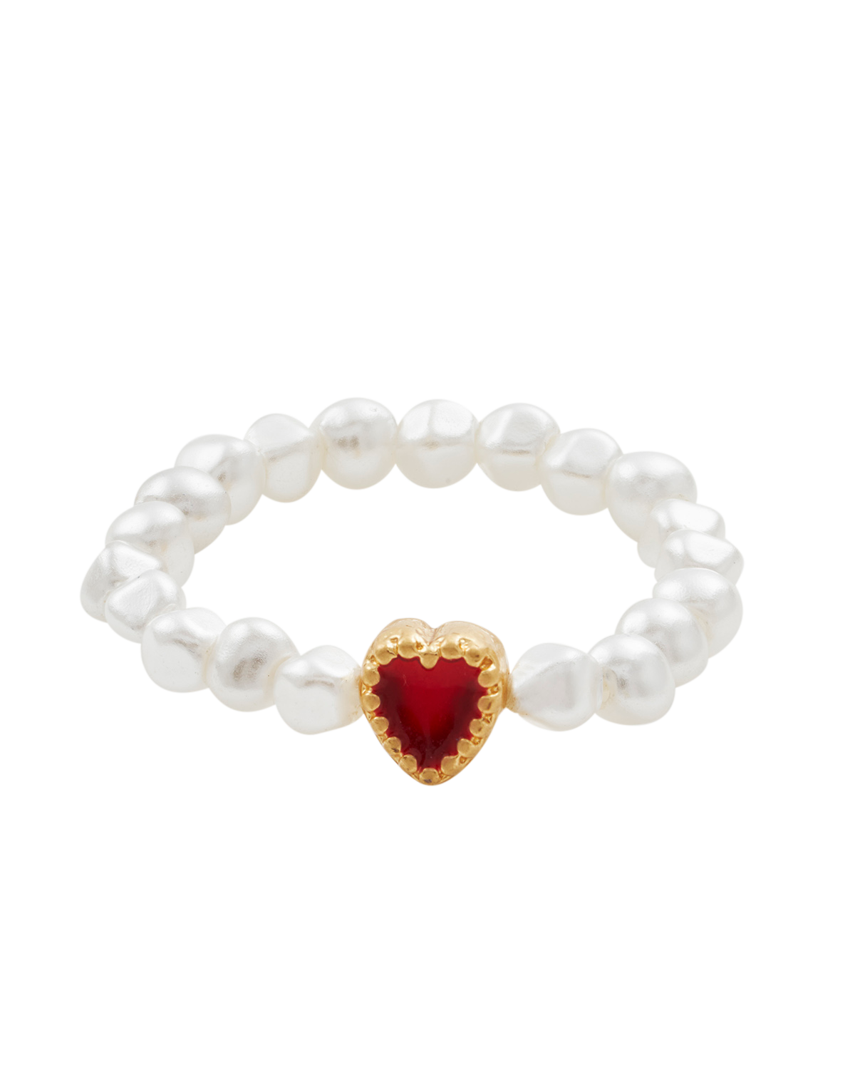Fable England Love Heart Pearl Ring (Women) | Nordstrom