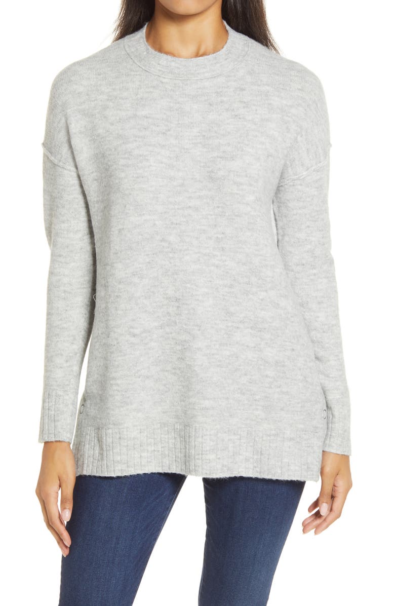 Caslon<sup>®</sup> Side Snap Sweater Tunic, Main, color, 