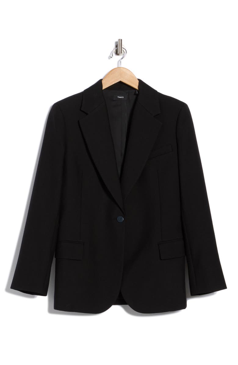 Theory Fitted Blazer, Main, color, Black