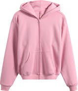 SKIMS Cotton Fleece Blend Classic Zip-Up Hoodie
