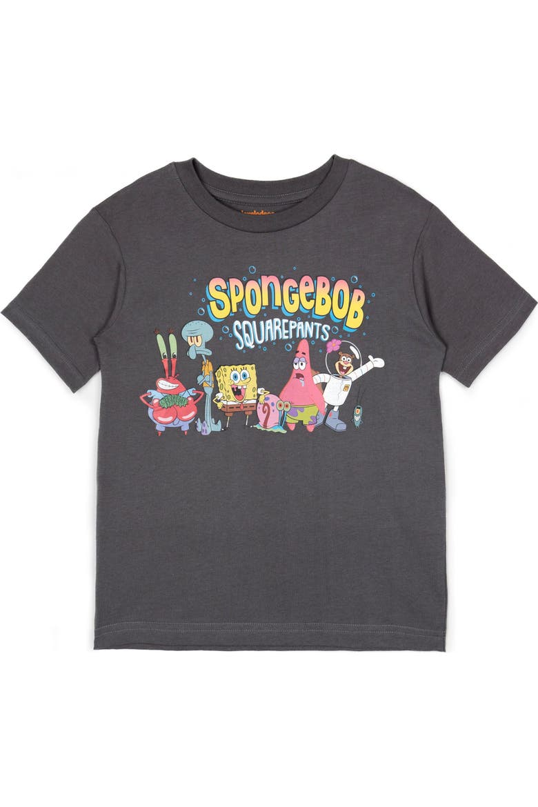 SpongeBob SquarePants 3-Pack Short Sleeve T-Shirts, Alternate, color, Red Yellow Dark Grey