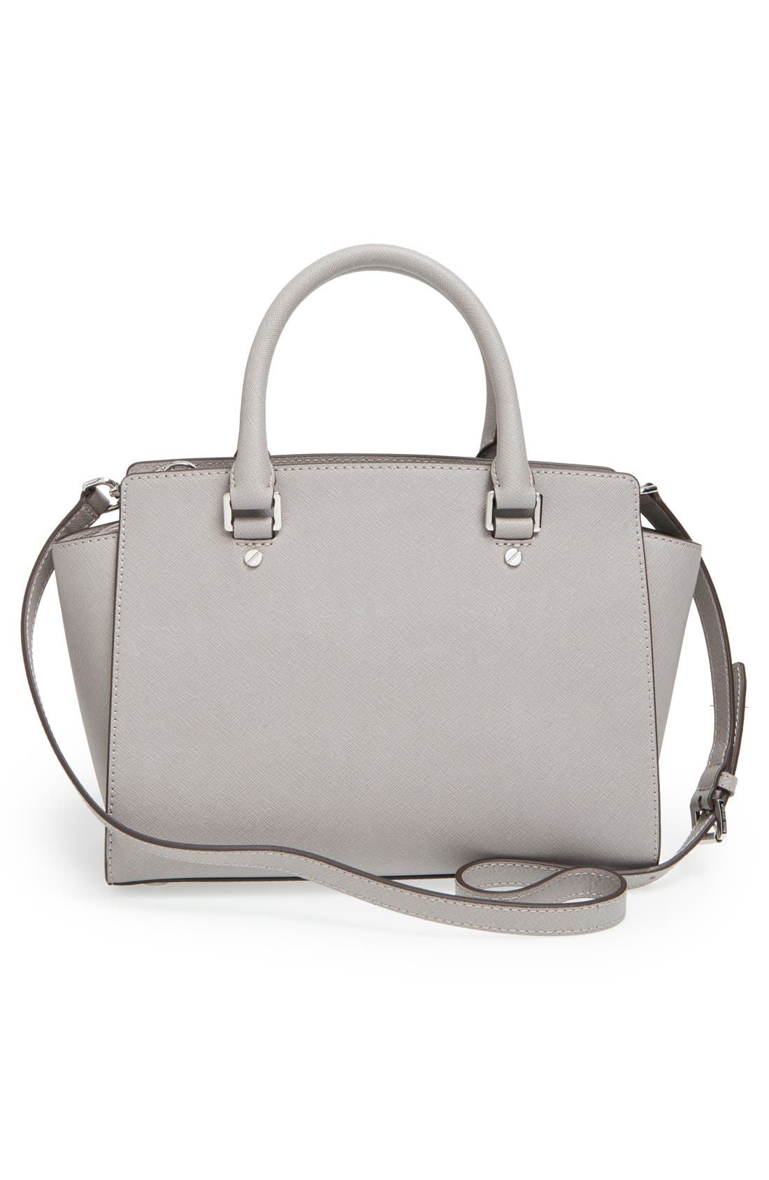 MICHAEL Michael Kors 'Selma Medium' Zip-Top Satchel, Alternate, color, 
