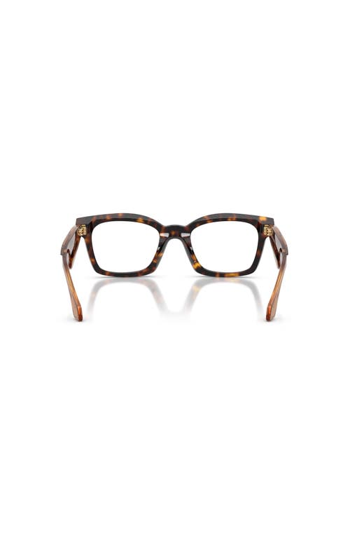 Giorgio Armani 48mm Butterfly Optical Glasses In Black