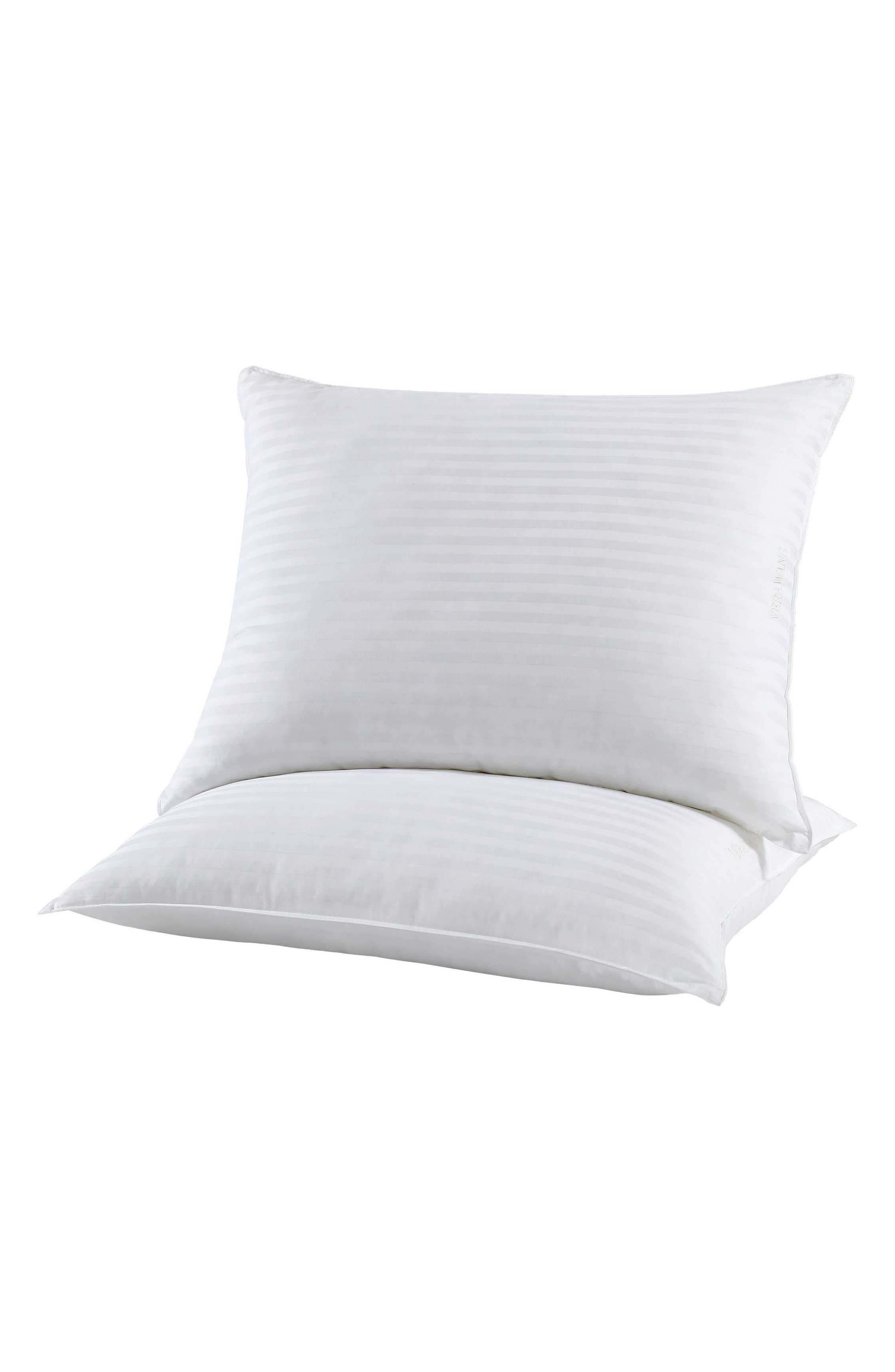 Vera Wang Set of 2 Signature Solid Cotton Stripe Utility Pillows
