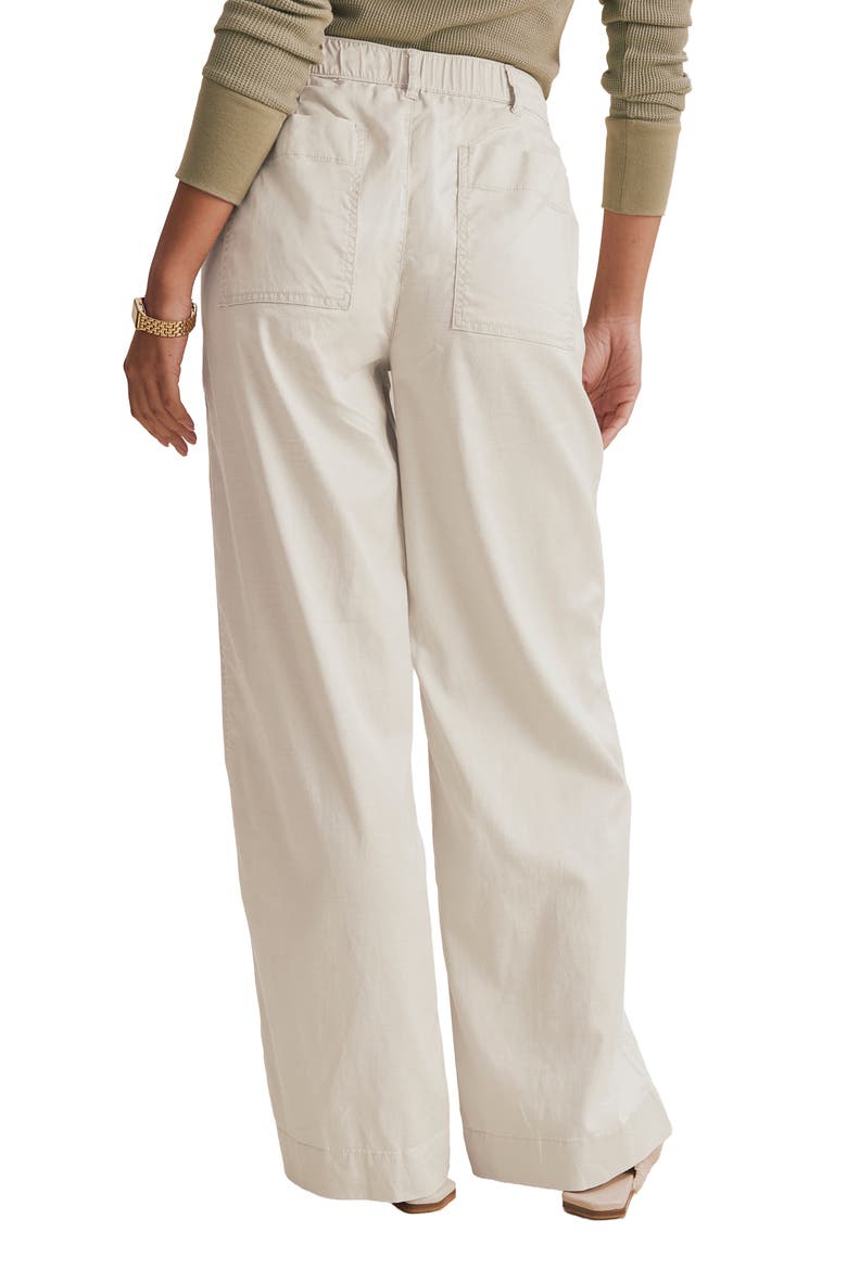 Colette Wide Leg Stretch Cotton Blend Pants, Alternate, color, LIGHT FAWN BEIGE