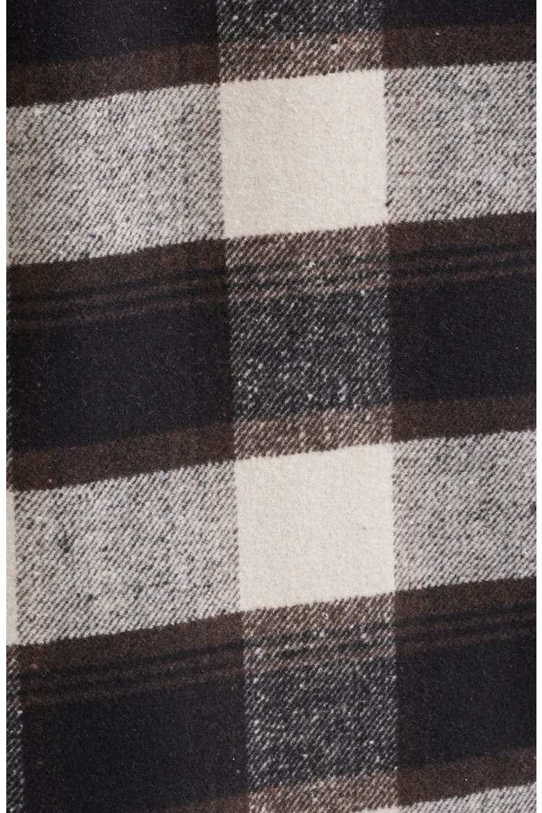 Plaid Hooded Shacket, Alternate, color, BLACK BROWN PLAID